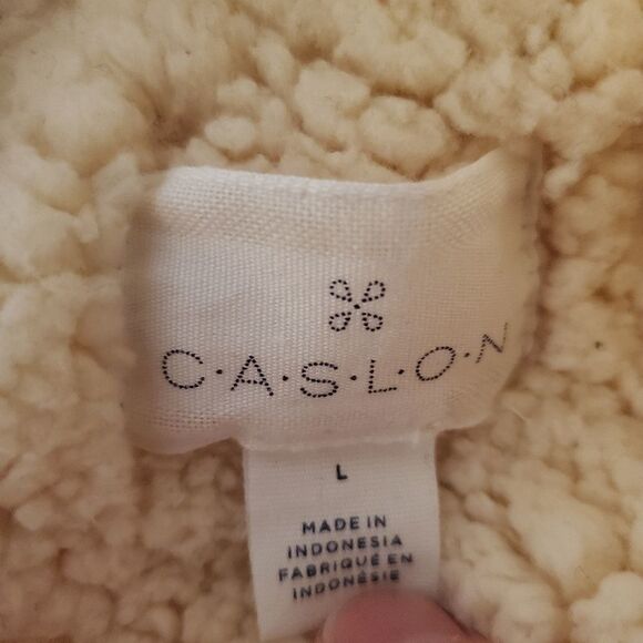 Caslon Long Faux Shearling Jacket in Ivory - Picture 12 of 15